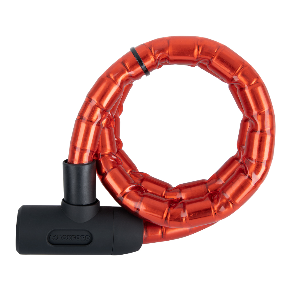 Oxford Oxford Barrier Armoured Cable 1.4mx25mm Red